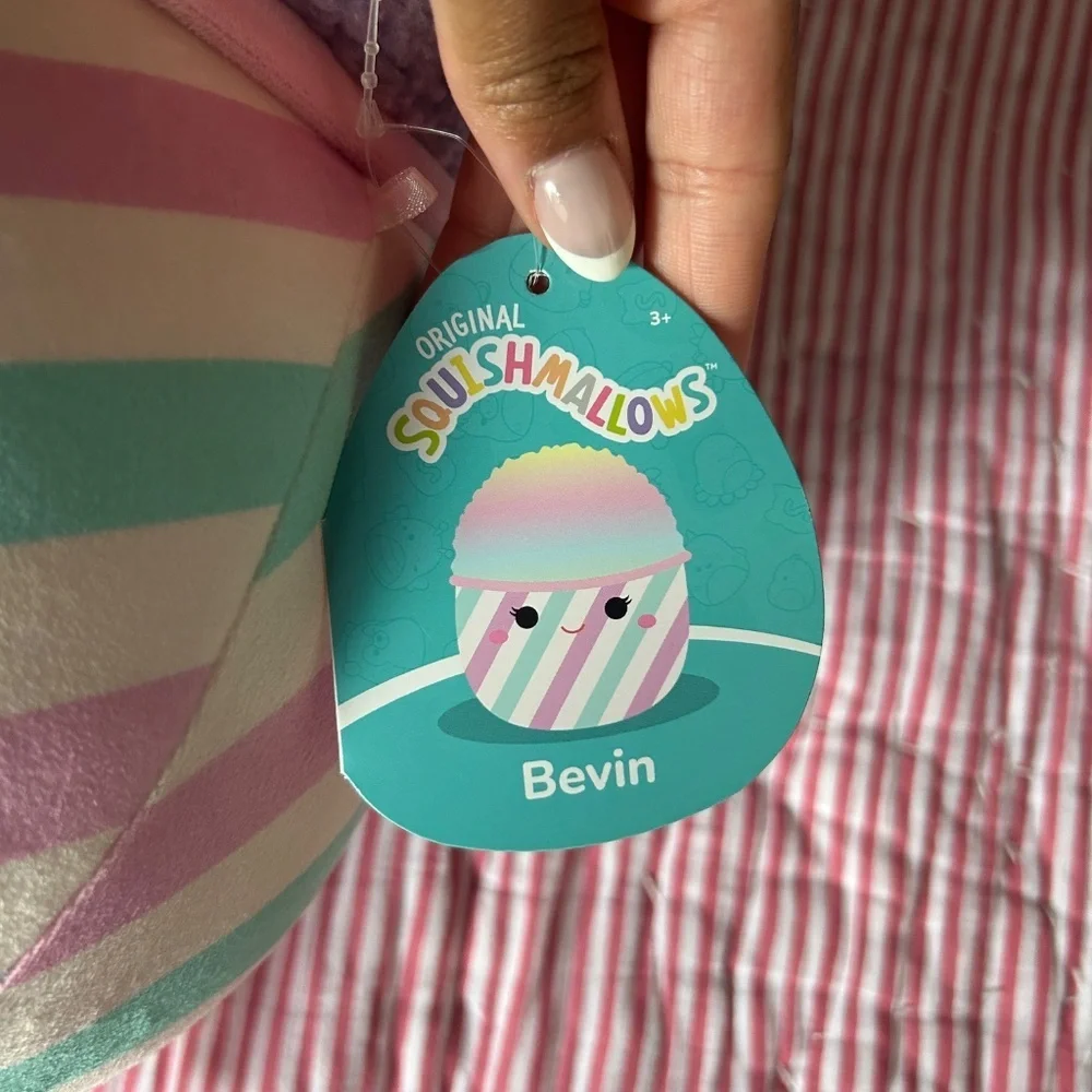 RARE squish mallow snow cone plush stuffed animal